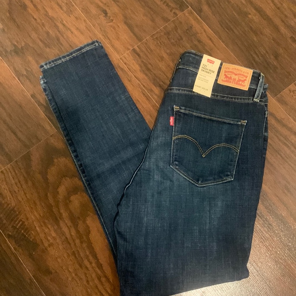 Levi 721 skinny jeans size 14